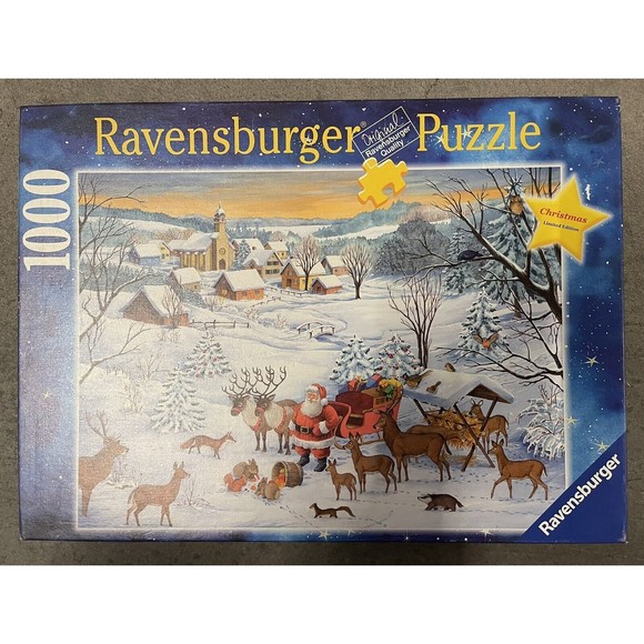 Ravensburger "White Christmas" Jigsaw Puzzle Limited Edition 1000 Piece 2008 New - Picture 1 of 3